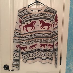 Cotton on horse knit sweater